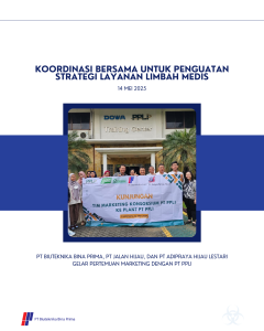 Pertemuan PT Biuteknika Bina Prima dan PPLI membahas pengelolaan limbah medis